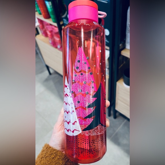 Starbucks Plastic Water Bottle Christmas Tree Tumbler Cup Limited Edition 2021 - Picture 7 of 9